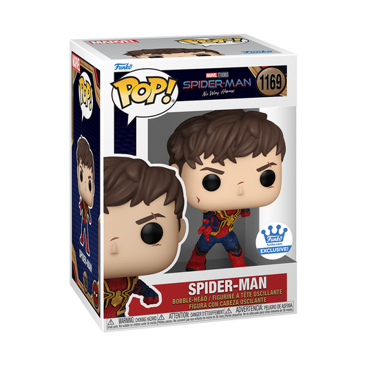 Funko Pop! Marvel No Way Home Spider-man #1169 *UNMASKED* [FUNKO SHOP EXCLUSIVE]