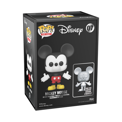 Funko Pop! DISNEY MICKEY MOUSE DIE-CAST DIECAST *SEALED* #07 [FUNKO SHOP EXCLUSIVE]