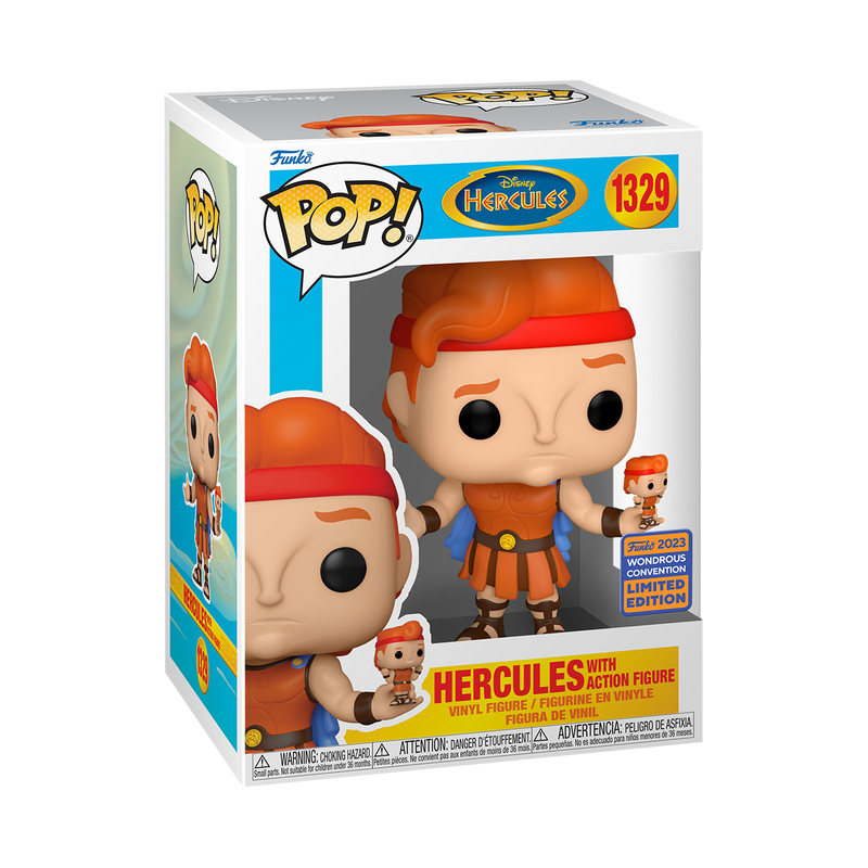 FUNKO POP! DISNEY HERCULES with ACTION FIGURE #1329 [2023 WONDROUS CON EXCLUSIVE] *PREORDER*