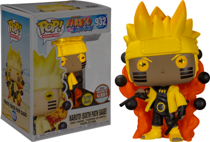 FUNKO POP! ANIMATION: NARUTO - NARUTO [SIXTH PATH SAGE - GITD] **SPECIALTY SERIES EXCLUSIVE** #932