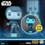 Funko Pop! STAR WARS HOLOGRAPHIC LUKE SKYWALKER GLOW #615 [EE EXCLUSIVE]
