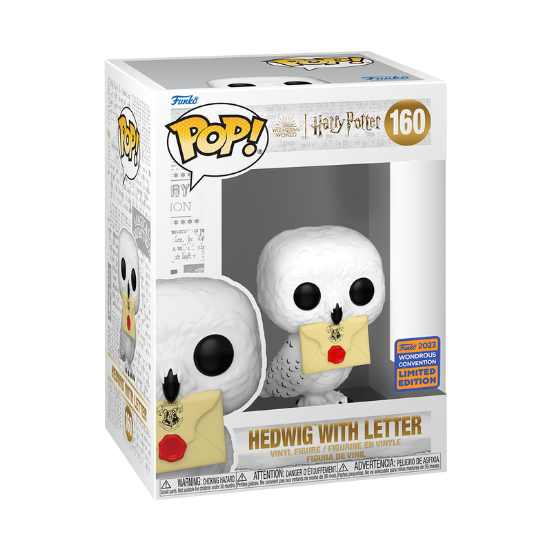 FUNKO POP! HARRY POTTER HEDWIG with LETTER #160 [2023 WONDROUS CON EXCLUSIVE] *PREORDER*