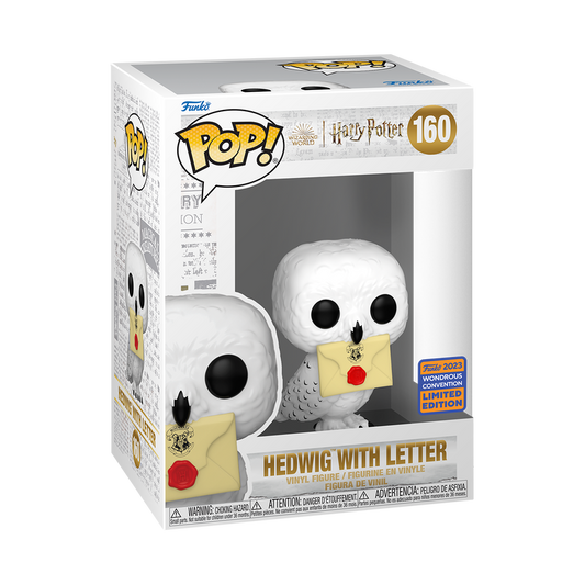 FUNKO POP! HARRY POTTER HEDWIG with LETTER #160 [2023 WONDROUS CON EXCLUSIVE] *PREORDER*