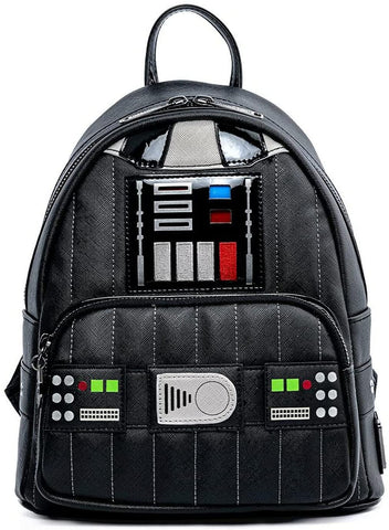 LOUNGEFLY EXCLUSIVE DARTH VADER STAR WARS LIGHT UP COSPLAY Mini Backpack