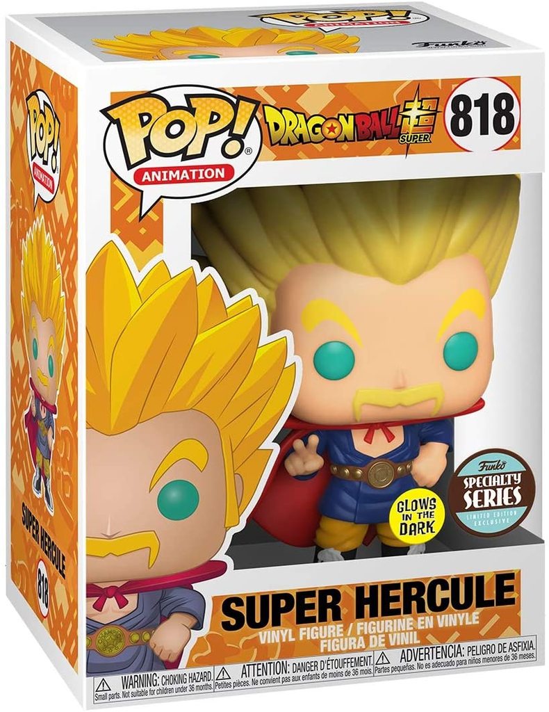 Funko Pop! Animation: Dragon Ball Super - Super Saiyan Hercule *GITD* #818 [SPECIALTY]