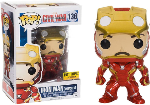 Funko Pop! Marvel: Captain America Civil War: Iron Man Hot Topic Exclusive #136