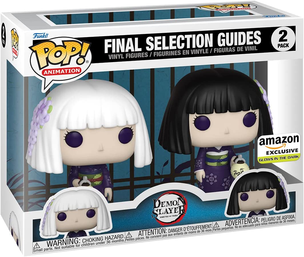 Funko Pop! Animation: DEMON SLAYER FINAL SELECTION GUIDES KANATA AND KIRIYA GLOW IN THE DARK [AMAZON EXCLUSIVE] 2 PACK