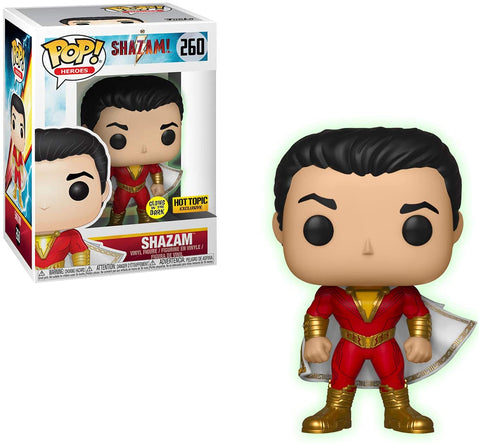 Funko Pop! Heroes: Shazam Hot Topic Exclusive Glow in the Dark #260