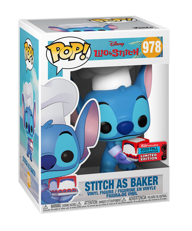 FUNKO POP! DISNEY: LILO & STITCH - STITCH [AS BAKER] **2020 NYCC EXCLUSIVE** #978
