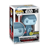 Funko Pop! STAR WARS HOLOGRAPHIC LUKE SKYWALKER GLOW #615 [EE EXCLUSIVE]