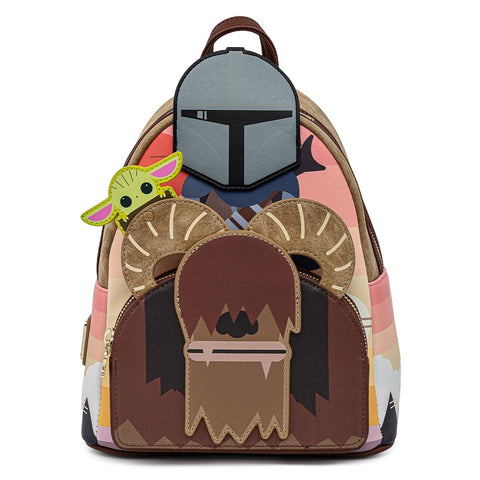 LOUNGEFLY EXCLUSIVE STAR WARS MANDALORIAN BANTHA RIDE COSPLAY Mini Backpack