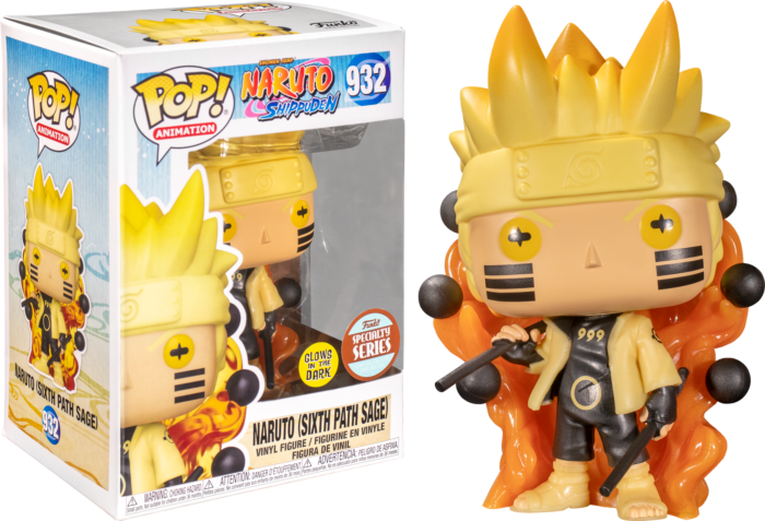FUNKO POP! ANIMATION: NARUTO - NARUTO [SIXTH PATH SAGE - GITD] **SPECIALTY SERIES EXCLUSIVE** #932