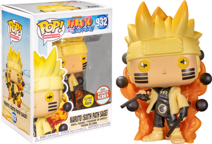 FUNKO POP! ANIMATION: NARUTO - NARUTO [SIXTH PATH SAGE - GITD] **SPECIALTY SERIES EXCLUSIVE** #932