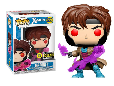 Funko Pop! Marvel Gambit (X-Men) Glow *Entertainment Earth Exclusive* #553 *PREORDER*