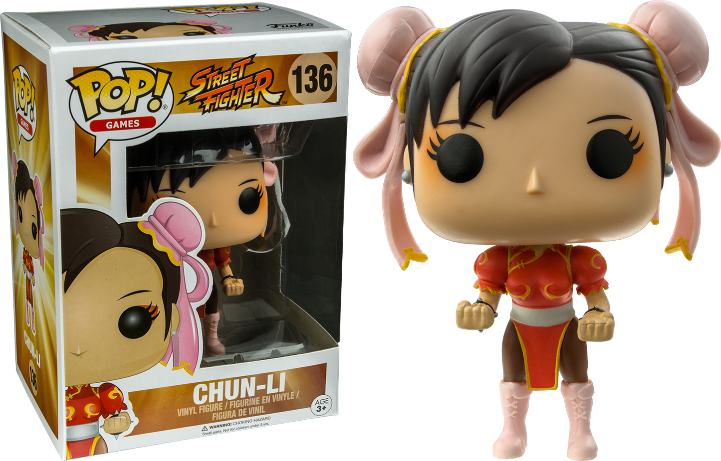 FUNKO POP! GAMES: STREET FIGHTER - CHUN-LI [RED DRESS] **FYE EXCLUSIVE** #136