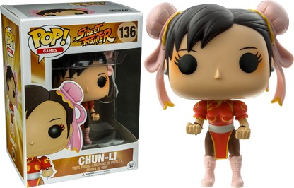 FUNKO POP! GAMES: STREET FIGHTER - CHUN-LI [RED DRESS] **FYE EXCLUSIVE** #136