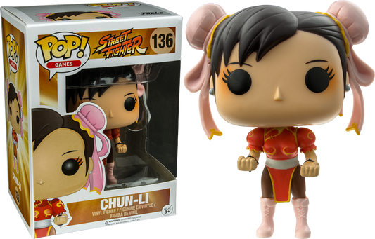 FUNKO POP! GAMES: STREET FIGHTER - CHUN-LI [RED DRESS] **FYE EXCLUSIVE** #136