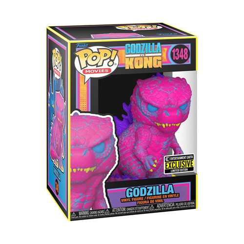 FUNKO POP! GODZILLA VS KONG BLACK LIGHT GODZILLA & MOTHRA #1347 [EXCLUSIVE]