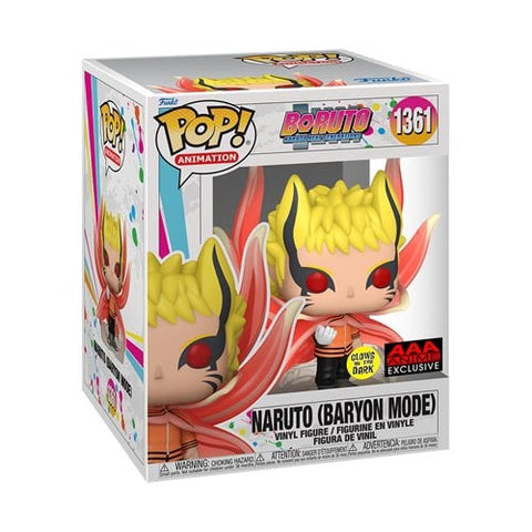 Funko Pop! Jumbo 6" Anime: Boruto - Naruto (Baryon Mode) #1361 [AAA Anime Exclusve - GITD]