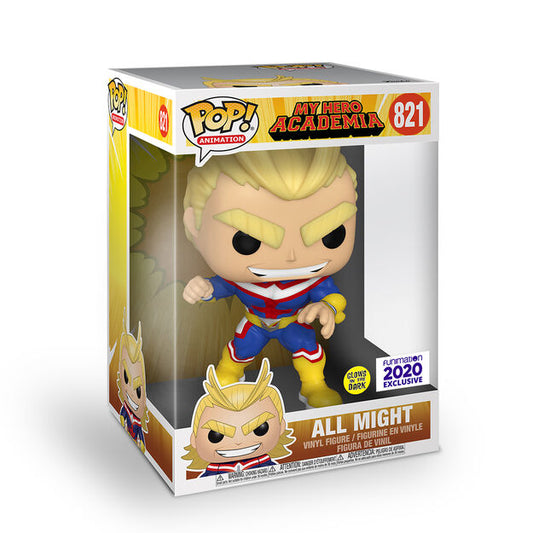 Funko Pop! Anime: My Hero Academia - Jumbo 10" All Might #821 [Funimation Exclusive - GITD]
