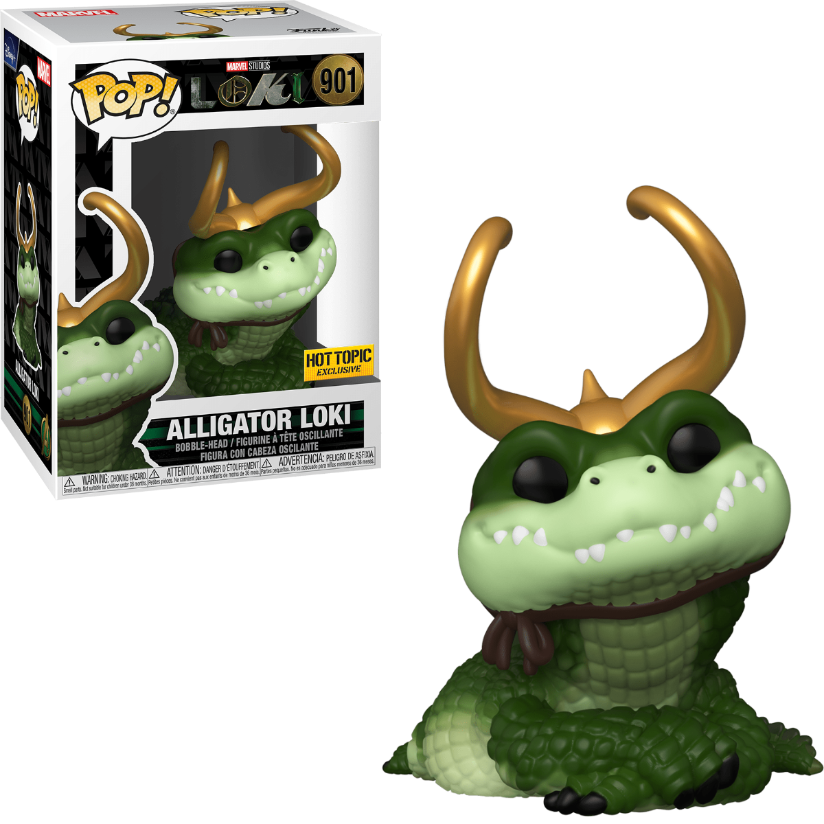 FUNKO POP! MARVEL: LOKI [TV SERIES] - ALLIGATOR LOKI **HOT TOPIC EXCLUSIVE** #901