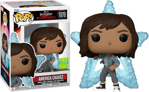 FUNKO POP! MARVEL: DOCTOR STRANGE AND THE MULTIVERSE OF MADNESS - AMERICA CHAVEZ [W/ STAR PORTAL] **2022 SDCC EXCLUSIVE** #1070