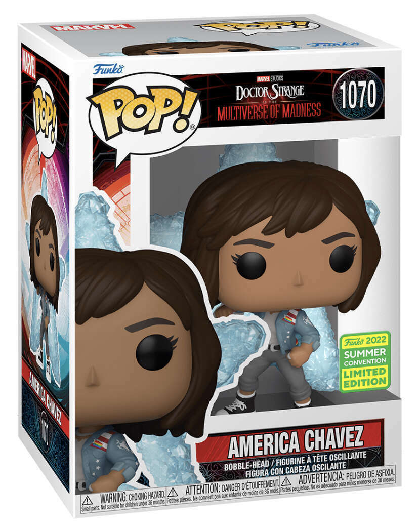 FUNKO POP! MARVEL: DOCTOR STRANGE AND THE MULTIVERSE OF MADNESS - AMERICA CHAVEZ [W/ STAR PORTAL] **2022 SDCC EXCLUSIVE** #1070