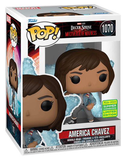 FUNKO POP! MARVEL: DOCTOR STRANGE AND THE MULTIVERSE OF MADNESS - AMERICA CHAVEZ [W/ STAR PORTAL] **2022 SDCC EXCLUSIVE** #1070