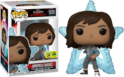 FUNKO POP! MARVEL: DOCTOR STRANGE AND THE MULTIVERSE OF MADNESS - AMERICA CHAVEZ [W/ STAR PORTAL] **2022 SDCC EXCLUSIVE** #1070
