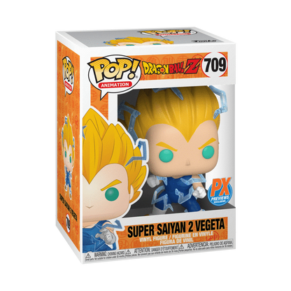 Funko Pop! Anime: Dragon Ball Z (DBZ) - Super Saiyan 2 (SSJ2) Vegeta #709 [PX Previews Exclusive]