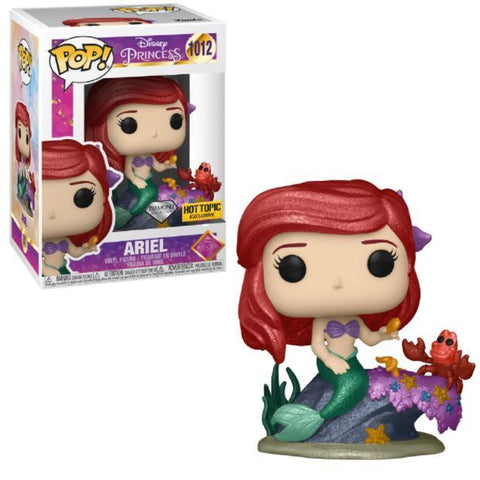 FUNKO POP! DISNEY: ULTIMATE PRINCESS - ARIEL [DIAMOND COLLECTION] **HOT TOPIC EXCLUSIVE** #1012