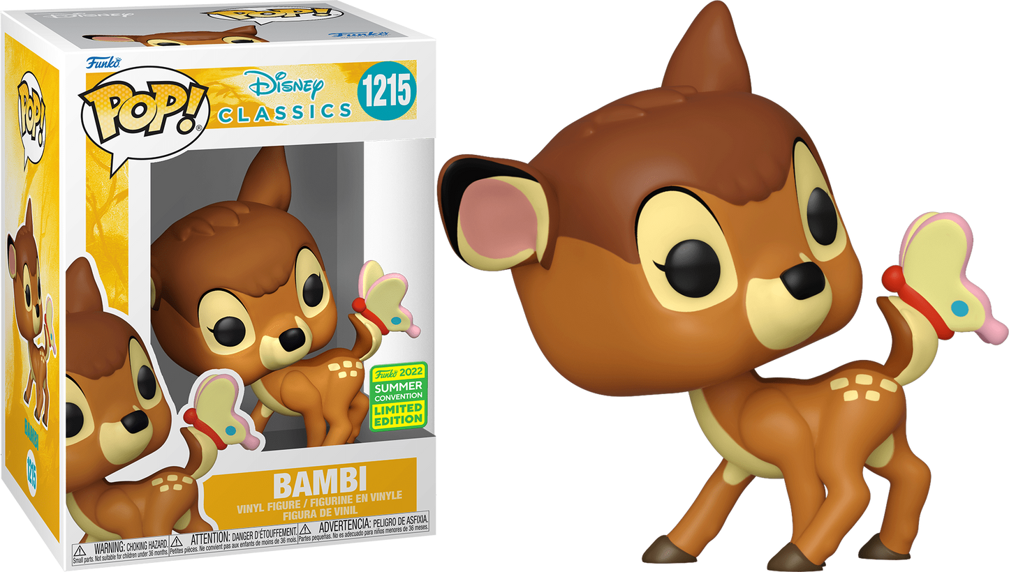 FUNKO POP! DISNEY [CLASSICS] - BAMBI [W/ BUTTERFLY] **2022 SDCC EXCLUSIVE** #1215