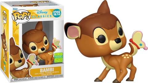 FUNKO POP! DISNEY [CLASSICS] - BAMBI [W/ BUTTERFLY] **2022 SDCC EXCLUSIVE** #1215