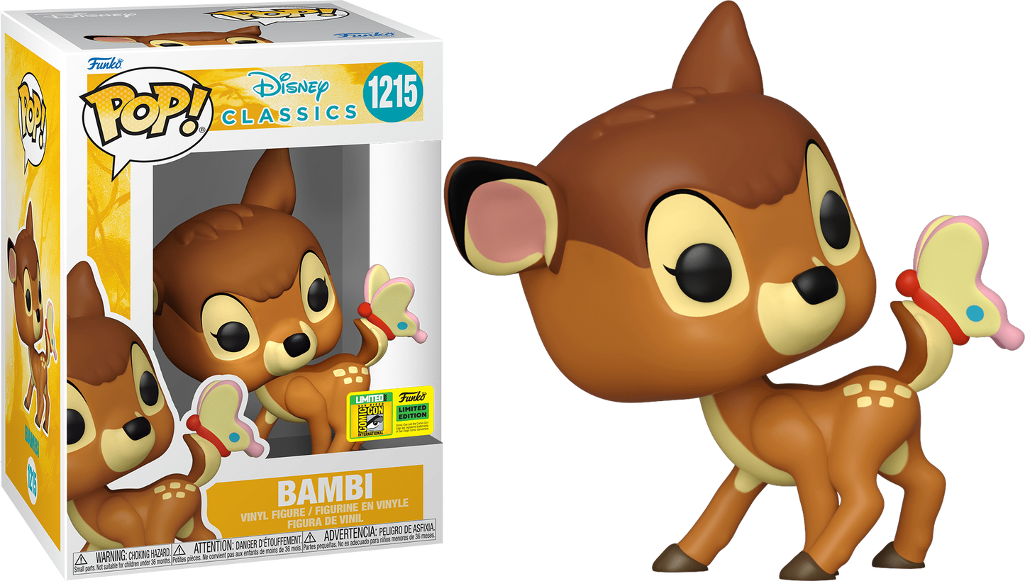 FUNKO POP! DISNEY [CLASSICS] - BAMBI [W/ BUTTERFLY] **2022 SDCC EXCLUSIVE** #1215