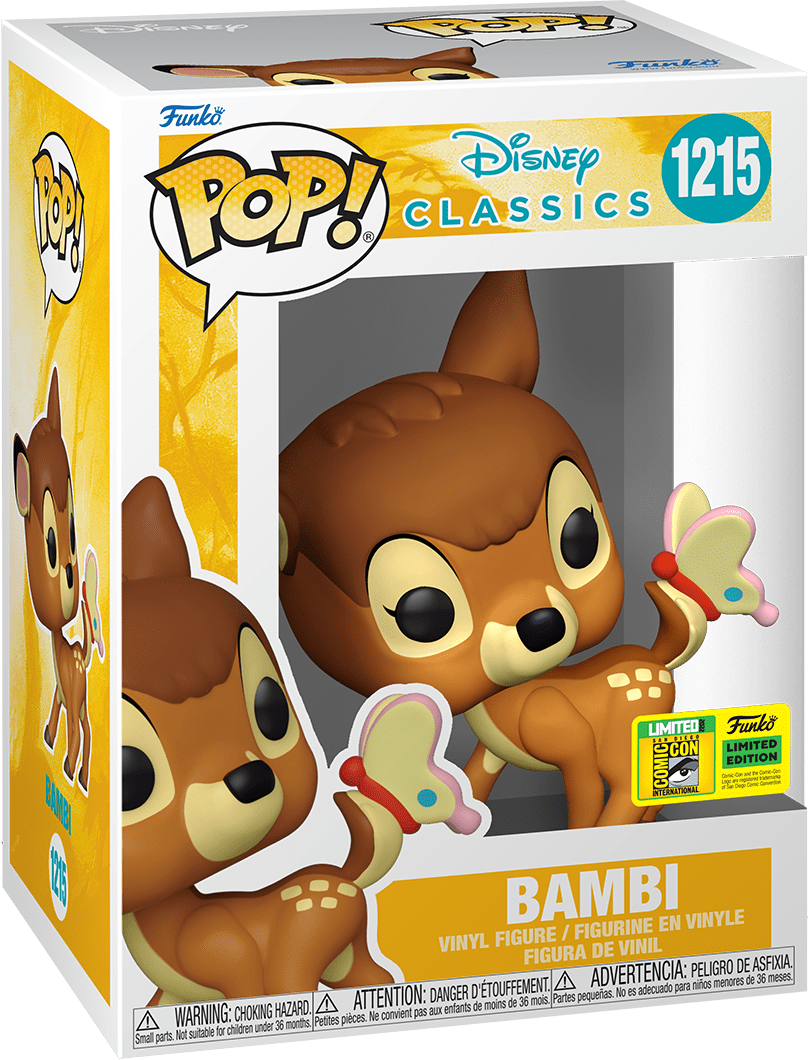 FUNKO POP! DISNEY [CLASSICS] - BAMBI [W/ BUTTERFLY] **2022 SDCC EXCLUSIVE** #1215