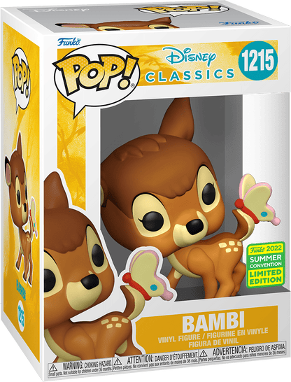 FUNKO POP! DISNEY [CLASSICS] - BAMBI [W/ BUTTERFLY] **2022 SDCC EXCLUSIVE** #1215