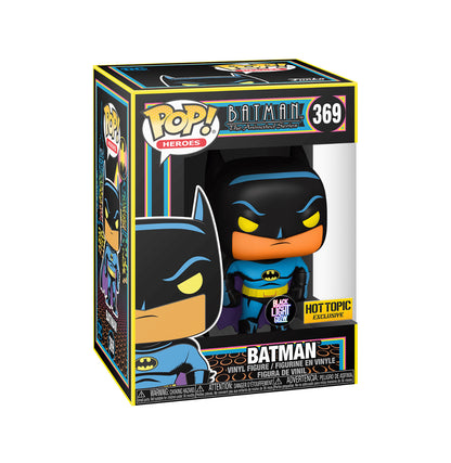FUNKO POP! HEROES [DC] - BATMAN: THE ANIMATED SERIES - BATMAN [BLACK LIGHT GLOW] **HOT TOPIC EXCLUSIVE** **SPECIAL ED.** #369