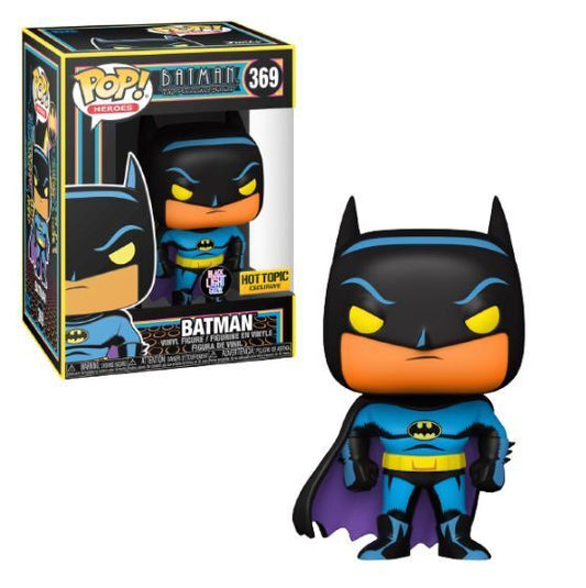 FUNKO POP! HEROES [DC] - BATMAN: THE ANIMATED SERIES - BATMAN [BLACK LIGHT GLOW] **HOT TOPIC EXCLUSIVE** **SPECIAL ED.** #369