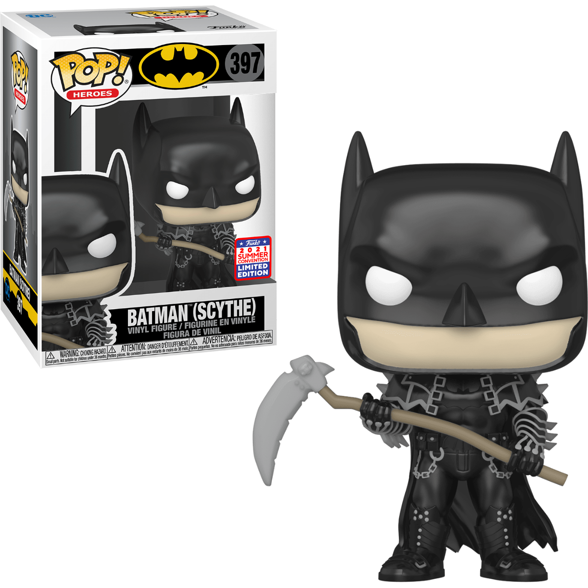FUNKO POP! HEROES [DC] - BATMAN [W/ SCYTHE] **2021 VIRTUAL FUNKON EXCLUSIVE** #397
