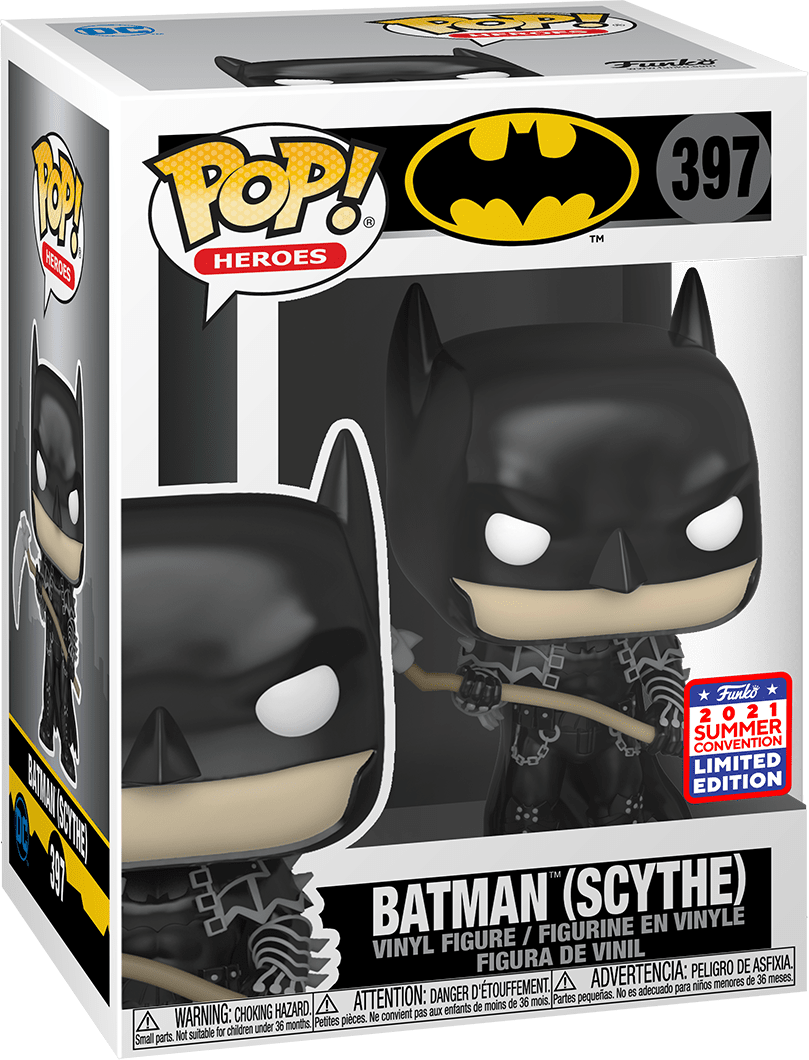 FUNKO POP! HEROES [DC] - BATMAN [W/ SCYTHE] **2021 VIRTUAL FUNKON EXCLUSIVE** #397