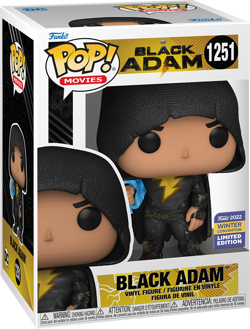 FUNKO POP! MOVIES [DC]: BLACK ADAM - BLACK ADAM **2022 WINTER CONVENTION EXCLUSIVE** #1251