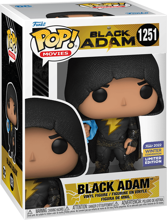 FUNKO POP! MOVIES [DC]: BLACK ADAM - BLACK ADAM **2022 WINTER CONVENTION EXCLUSIVE** #1251