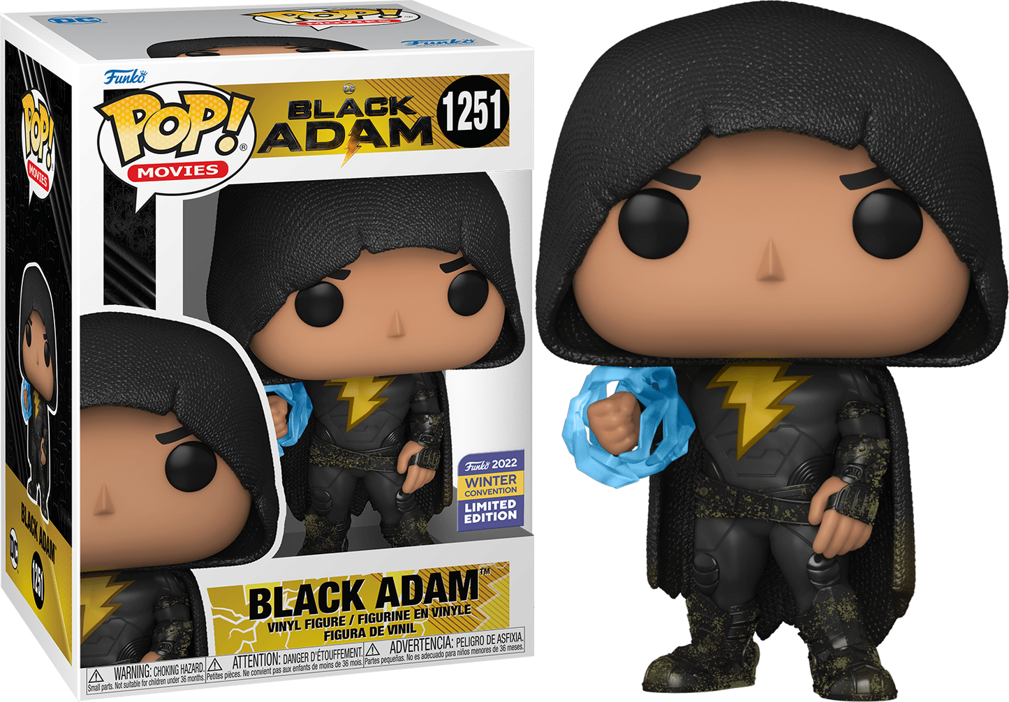 FUNKO POP! MOVIES [DC]: BLACK ADAM - BLACK ADAM **2022 WINTER CONVENTION EXCLUSIVE** #1251