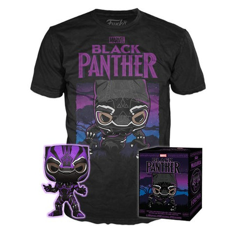 Funko Pop! Marvel: Black Panther - Black Panther w/ T-Shirt