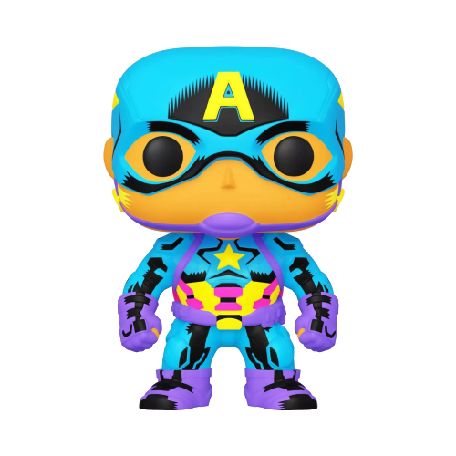 FUNKO POP! MARVEL - CAPTAIN AMERICA [BLACK LIGHT GLOW] **TARGET EXCLUSIVE** #648