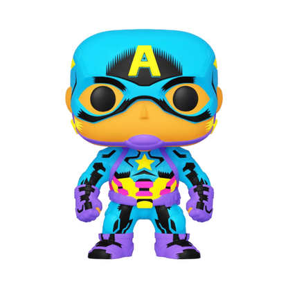 FUNKO POP! MARVEL - CAPTAIN AMERICA [BLACK LIGHT GLOW] **TARGET EXCLUSIVE** #648