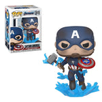 FUNKO POP! MARVEL - AVENGERS: ENDGAME - CAPTAIN AMERICA [W/ BROKEN SHIELD & MJOLNIR - JUMPING W/ LIGHTNING POSE] #573