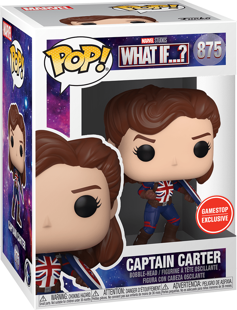 FUNKO POP! MARVEL: WHAT IF...? - CAPTAIN CARTER **EB GAMES / GAMESTOP EXCLUSIVE** #875