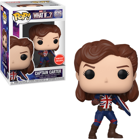 FUNKO POP! MARVEL: WHAT IF...? - CAPTAIN CARTER **EB GAMES / GAMESTOP EXCLUSIVE** #875