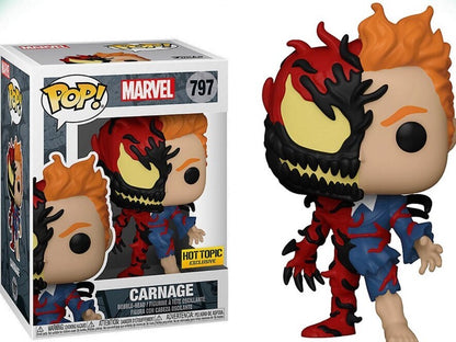 FUNKO POP! MARVEL - CARNAGE [HALF-FACE] **HOT TOPIC EXCLUSIVE** #797